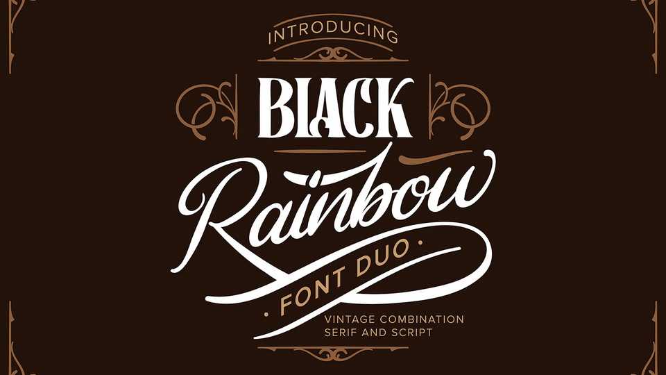 Black Rainbow Font Duo › Fontesk