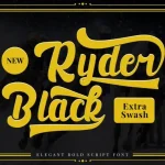 Black Ryder - Bold Script Font