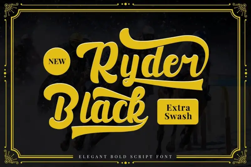 Black Ryder - Bold Script Font