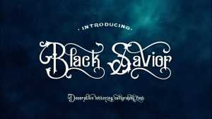 Black Savior Font › Fontesk