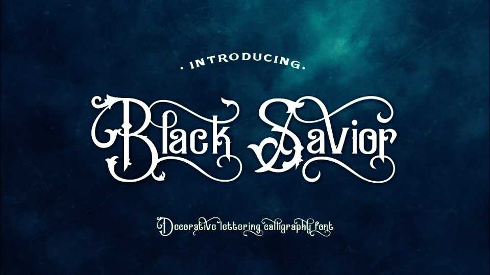 Black Savior Font › Fontesk