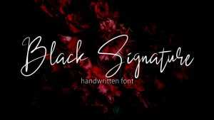 Black Signature Font › Fontesk
