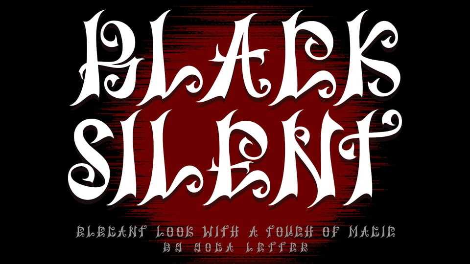 Black Silent Font › Fontesk