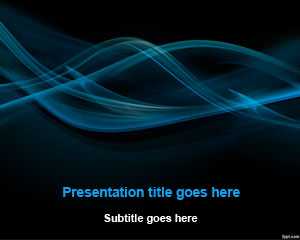 Black Smoke Abstract PowerPoint Template
