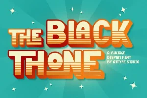 Black Thone Font