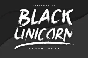 Black Unicorn Brush Font