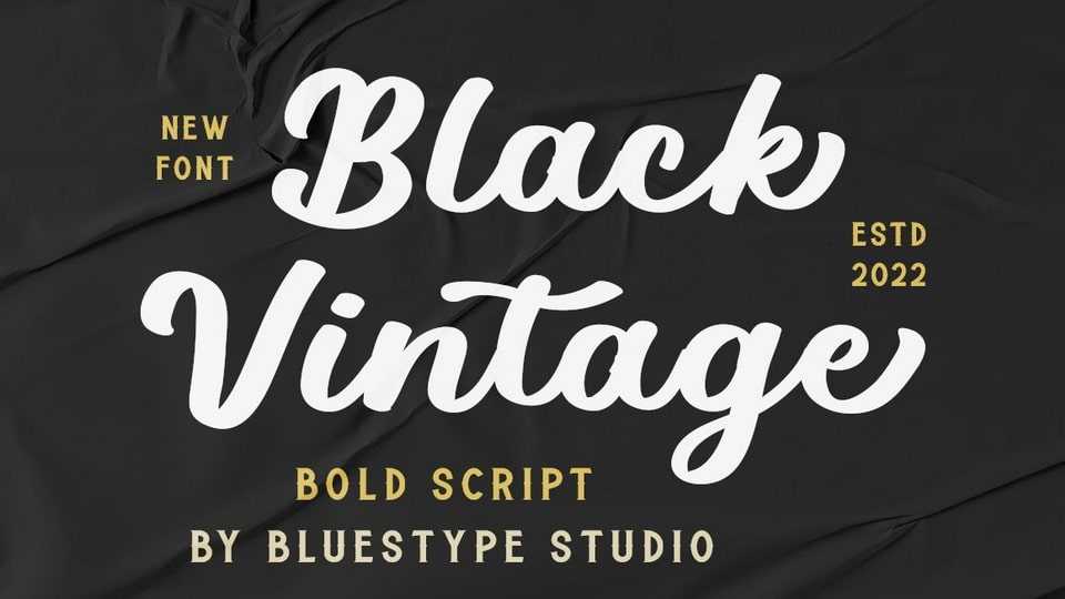 Black Vintage Font › Fontesk