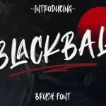 Blackball Brush Font - Fonte Grátis Blackball Brush Font