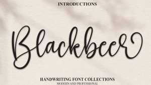 Blackbeer Script Font › Fontesk