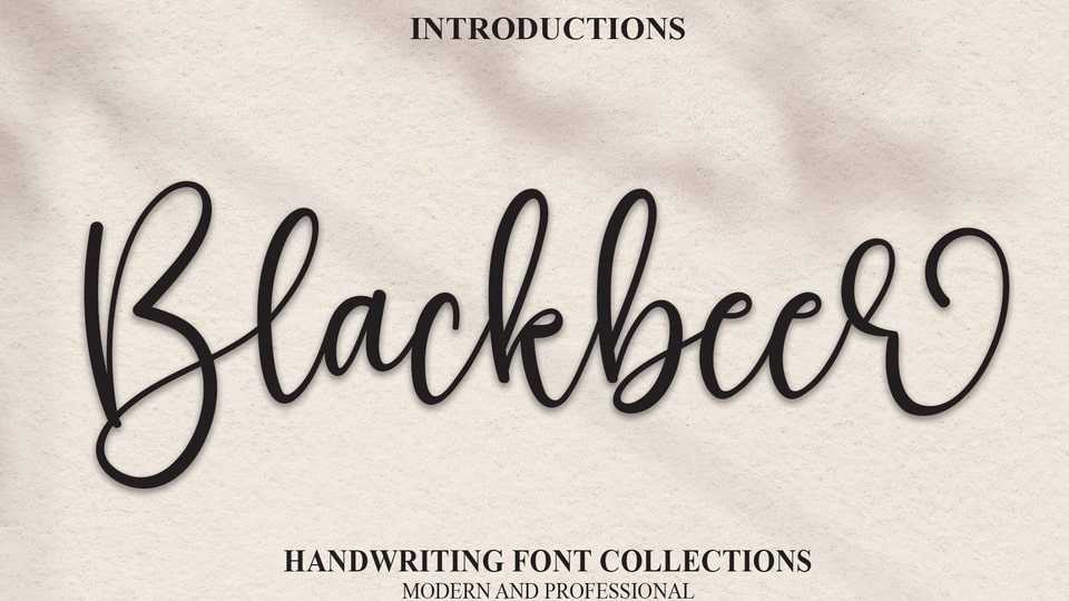 Blackbeer Script Font › Fontesk
