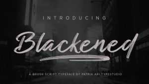 Blackened Script Font › Fontesk