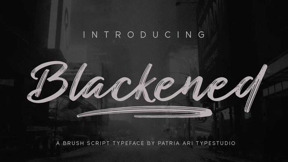 Blackened Script Font › Fontesk