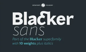 Blacker Sans Font Family