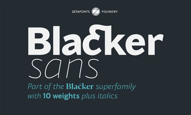 Blacker Sans Font Family