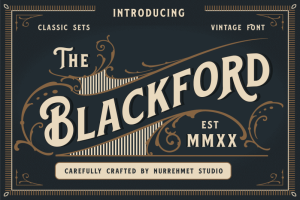 Blackford Display Font