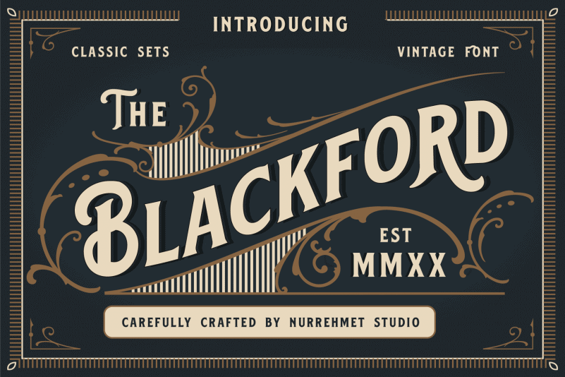 Blackford Display Font