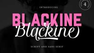 Blackine Script Font › Fontesk