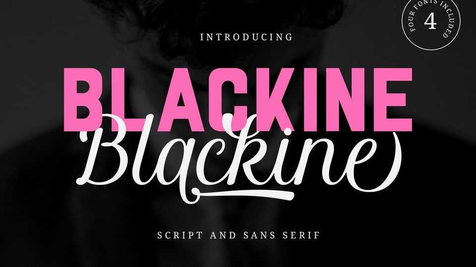 Blackine Script Font › Fontesk
