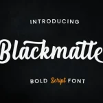 Blackmatte Font