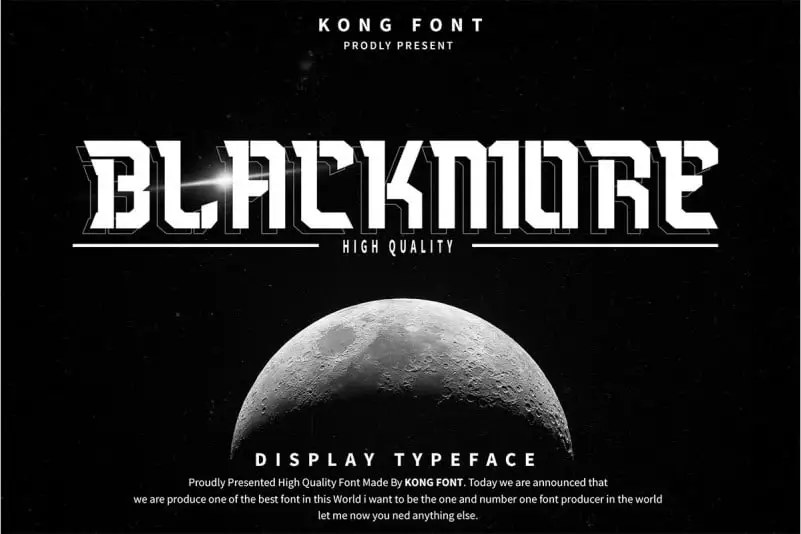 Blackmore Display Font
