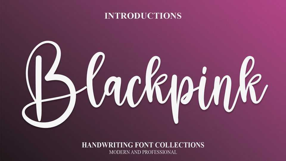 Blackpink Script Font › Fontesk