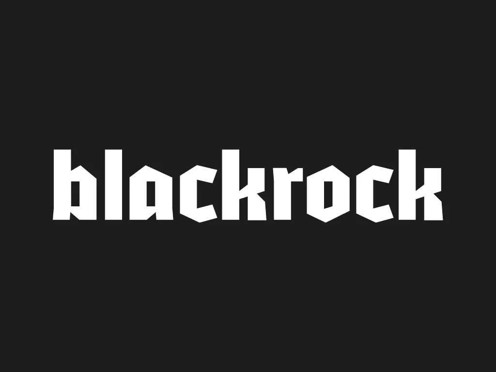 BlackRock typeface