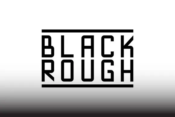 Blackrough Sans Serif Font