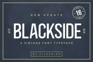 Blackside Display Font Family