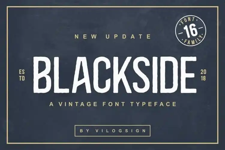 Blackside Display Font Family
