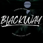Blackway Brush Font - Fonte Grátis Blackway Brush Font