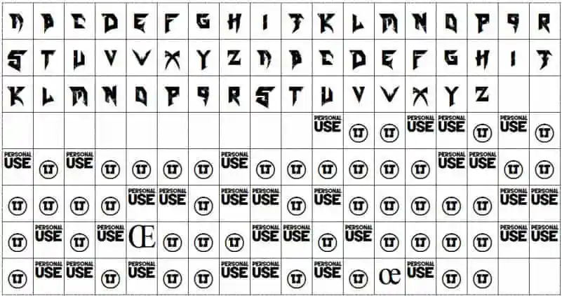Blade font
