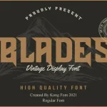 Blades Display Font
