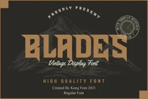 Blades Display Font