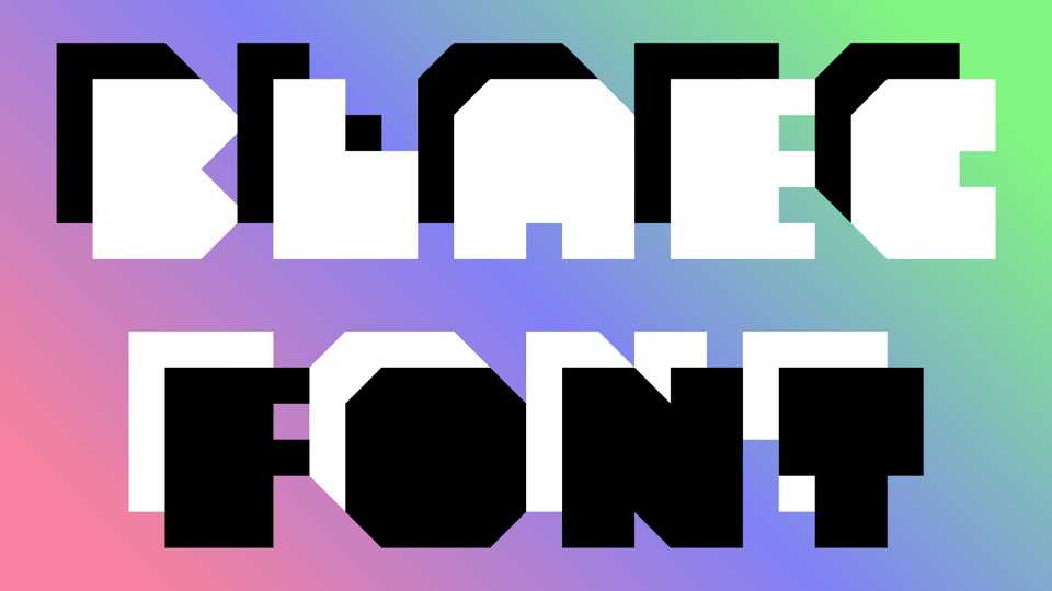 Blaec Font › Fontesk