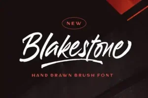 Blakestone Brush Font