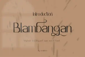 Blambangan Sans Serif Font