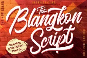 Blangkon Script Font