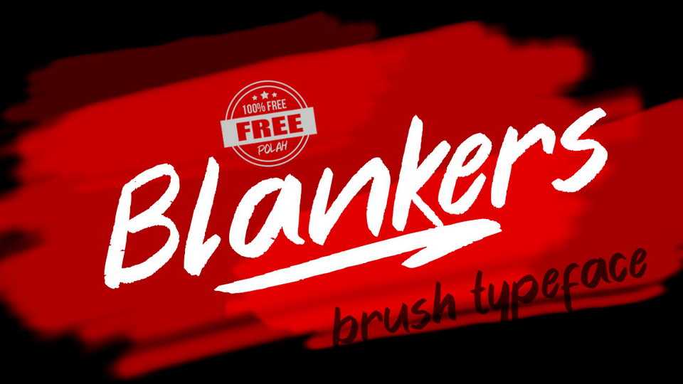 Blankers Brush Font › Fontesk