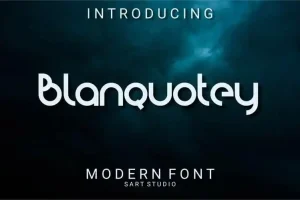 Blanquotey Display Font