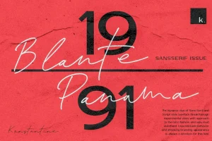 Blante Panama Font Dou