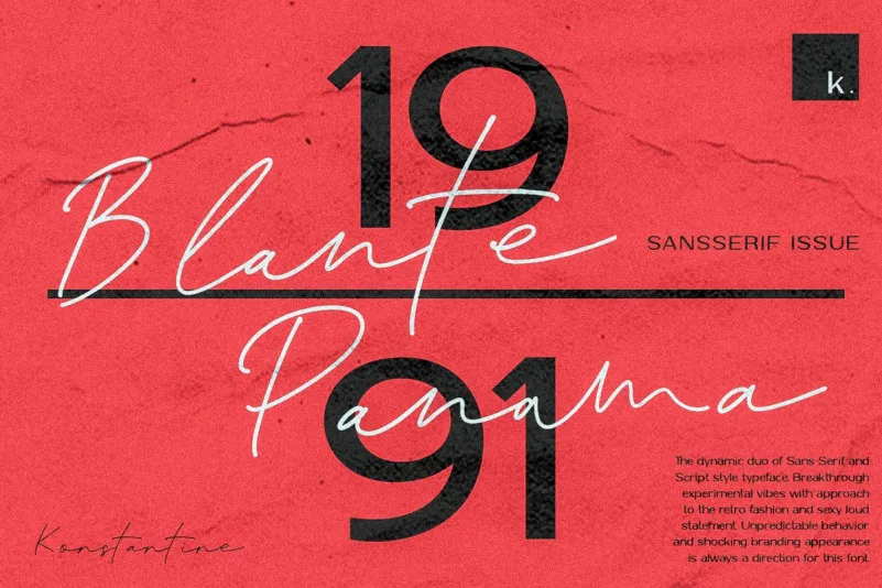 Blante Panama Font Dou