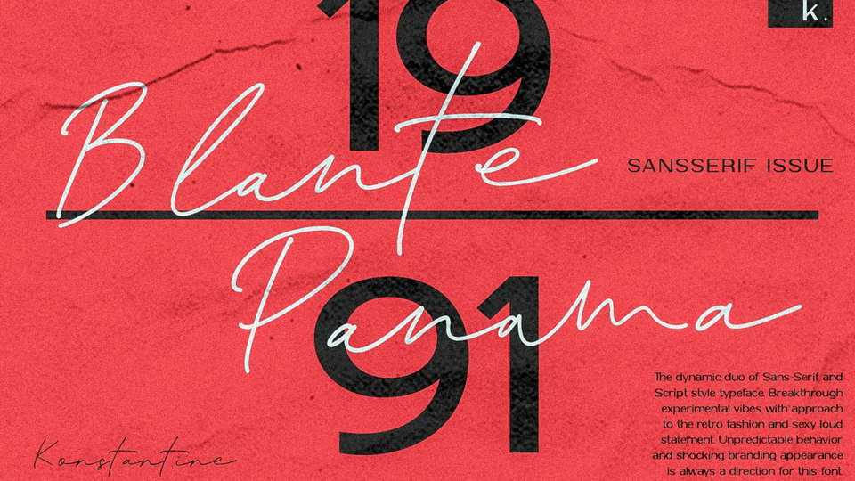 Blante Panama Script Font › Fontesk
