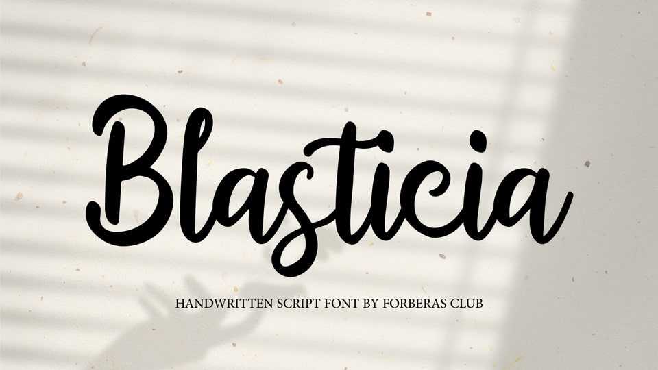 Blasticia Font › Fontesk