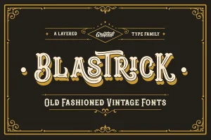 Blastrick Vintage Font