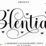 Blentia Font › Fontesk - Fonte Grátis Blentia Font › Fontesk