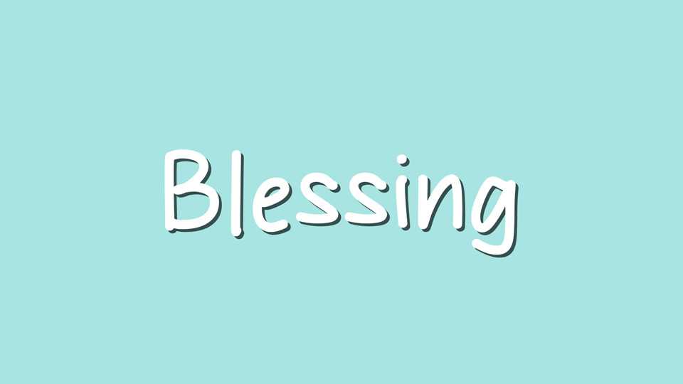 Blessing Font › Fontesk