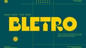 Bletro Font › Fontesk