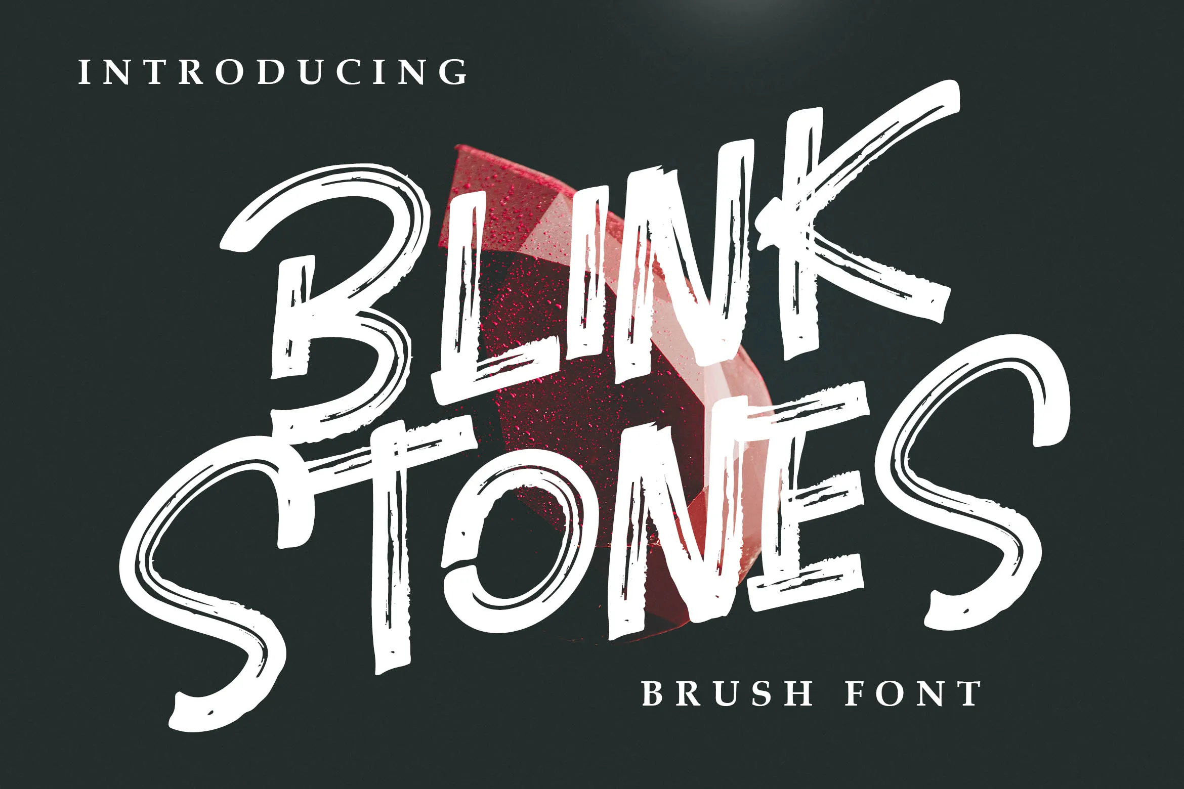 Blink Stones Brush Font