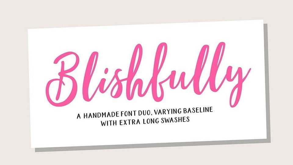 Blisfully Font › Fontesk