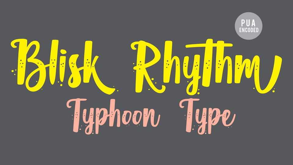 Blisk Rhythm Font › Fontesk